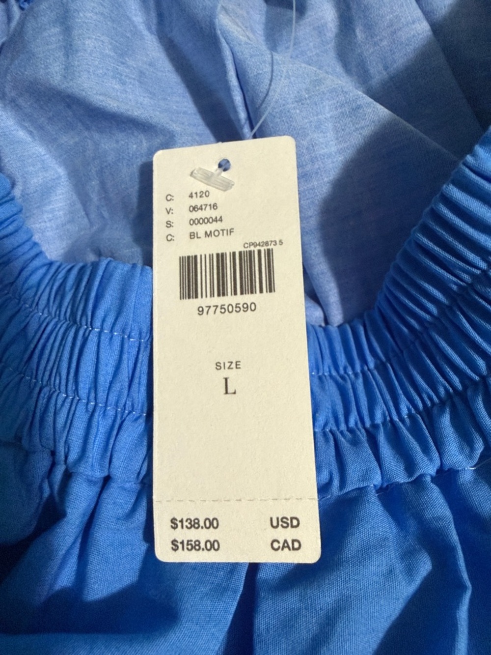 Anthropologie Maeve The Jacie Poplin Bright Blue Floral pull on circle skirt NWT - Picture 5 of 5